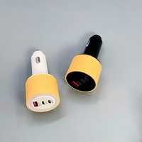 Chargeur de voiture USB+2 Type-C 120W, charge rapide, adaptateur de voiture USB Type C PD 120W, 3 ports USB-C, charge rapide pour téléphone portable