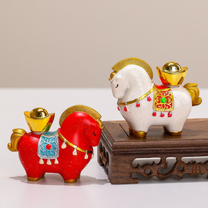 2026 Novità: Elegante Decorazione da Tavolo in Stile Cinese, Regalo per l'Ufficio, Ornamento Zodiacale Anno del Cavallo - Product Image 3
