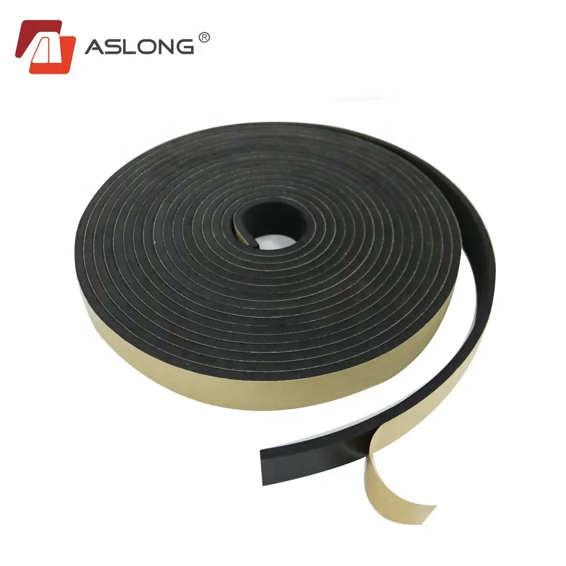 ASLONG self adhesive sponge rubberfoam EVA seal tape,tape for Heat insulation material,Class B2 Fire Resistant tape