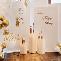 Support cylindrique en acrylique SKYSEEN, support à gâteau de mariage transparent en acrylique, présentoir en acrylique, fourniture directe d'usine