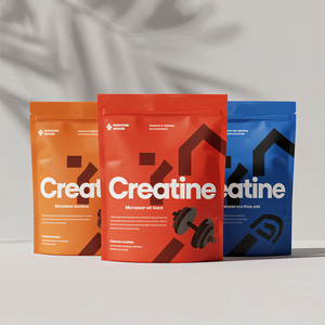 Emballage personnalisé pour poudre de créatine monohydratée, sachet refermable à fermeture éclair, 500g, 2lb, sacs en plastique pour créatine - Product Image 6