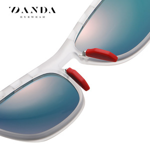 Danda Polarized Sunglasses TR7516 UV400 Sport Outdoor Driving Fishing Cycling <b>Grey</b> <b>Frame</b> TAC Lens - Product Image 5