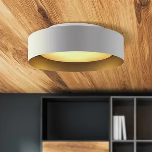 Modern Round Light-emitting Diode Ceiling Lamp 13-inch Single Macaroon Glass Bedroom Kitchen Ceiling Lamp Surface Mounting Lamp