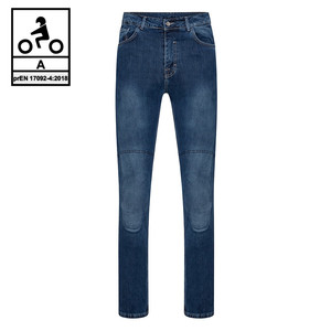 Vaqueros para motocicleta Befast ULTRON CE, certificado con fibra de aramida, azul claro 36 - Product Image 1