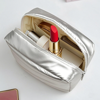 Sac de voyage cosmétique portable en polyester de haute qualité, grande capacité, fermeture éclair, couleur unie, nouvelle collection YCH 2025