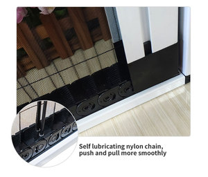 Fly <strong>Screen</strong> <strong>Door</strong> <strong>Mesh</strong> Custom Aluminum Profile Folding Slide Retractable Mosquito Insect Fly Pleated <strong>Screen</strong> <strong>Door</strong> <strong>Mesh</strong> - Product Image 4