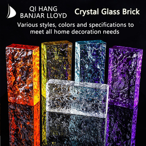 Gạch thủy tinh vuông trong suốt hai mặt băng pha lê hạt thân thiện với môi trường hiện đại tự làm phòng khách nền tường vách ngăn - Product Image 3