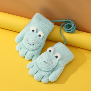 Simpatici <span class=keywords><strong>guanti</strong></span> <span class=keywords><strong>per</strong></span> bambini in Nylon a maglia termica invernale con Design animale - Product Image 5