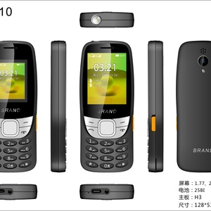Teléfono Móvil Personalizado con Funciones Electrónicas, Teléfono Básico Económico 2G, Teléfono Pequeño con Batería de 1800 mAh, Teclado de 1.77 Pulgadas, Tipo Nok - Product Image 2