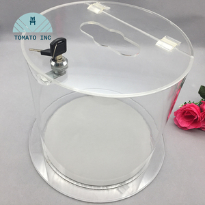 Étagère de présentation ronde en acrylique à charnières personnalisée pour vitrine pour bonbons et friandises - Product Image 3