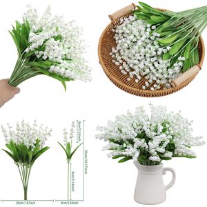 <b>Artificial</b> Single Stem Lily of the Valley Nordic Style Home Floral Arrangement Wedding <b>Bouquet</b> Greenery Wholesale - Product Image 1