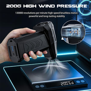 X11 Turbofan Wiederaufladbarer Mini-Turbojet-Ventilator Turbo-Hochleistungslüfter 130000 U/min Leistungsstarker Gebläse Hochgeschwindigkeits-Kanal-Kica 2 Massagepistole - Product Image 3