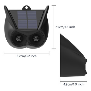 Solar Animal Repeller Red <b>LED</b> Flashing <b>Light</b> Scare Wild Animals Away Waterproof IP65 Outdoor/Indoor Ultrasonic Repellent - Product Image 3