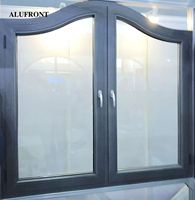 Fenêtres à battants modernes en aluminium double, insonorisées, de haute qualité, à isolation thermique élevée, en fibre de verre, pour villa