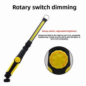 Lampes <span class=keywords><strong>de</strong></span> <span class=keywords><strong>travail</strong></span> portables étanches IPX4 COB à lumière blanche froide, base magnétique, <span class=keywords><strong>lampe</strong></span> torche <span class=keywords><strong>LED</strong></span> <span class=keywords><strong>rechargeable</strong></span> à intensité variable pour hôtel, réparation automobile - Product Image 5