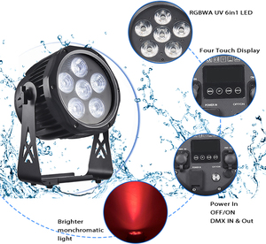 Potente exterior IP65 6*18W inalámbrico Dmx batería Par luces o interior Par <span class=keywords><strong>pared</strong></span> lavado luz o luz <span class=keywords><strong>de</strong></span> escenario - Product Image 2