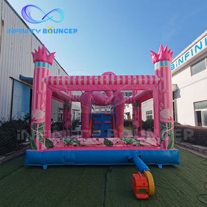 Fabricante, venta al por mayor, castillos saltadores, Castillo inflado rosa, casa de rebote, gorila inflable, castillo hinchable comercial para comprar - Product Image 6