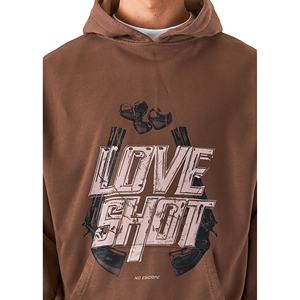 Sweat à capuche délavé à l'acide Logo personnalisé de haute qualité Sweat à capuche intégral surdimensionné Sweat à capuche délavé personnalisé - Product Image 4