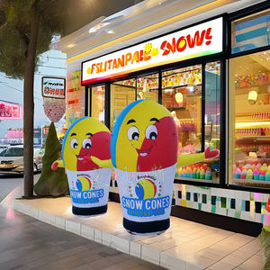 Modèle publicitaire gonflable 3mH Sky Dancer avec main tremblante pour les activités promotionnelles, crème glacée gonflable debout - Product Image 2