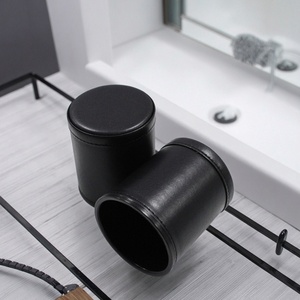 Leather Portable Daily Use Quiet Dice Shaker Cup Comfortable Touch Waterproof Shockproof 7 Inch for Family Party Casino Games - Product Image 5