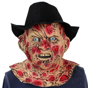 Máscara de <span class=keywords><strong>Freddy</strong></span> con Sombrero de Fábrica Original, Máscara de Látex de <span class=keywords><strong>Krueger</strong></span>, Máscara de Terror para Cosplay, Disfraz de <span class=keywords><strong>Freddy</strong></span> para Halloween - Product Image 4