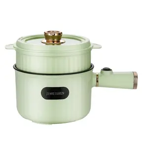 Custom Logo Portable Green Mini Electric Cooker Single/Double Layer Hot Pot Cooker Mini