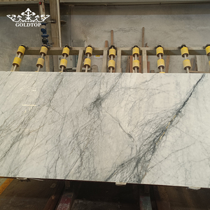 Goldtop Zermatt White <b>Marble</b> Waterproof Natural Stone Polished Slabs Countertops Vanity Top Floor Tiles Wall Panel Hotel Durable - Product Image 4