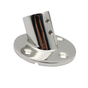 Base de Soporte para Tubo de Acero Inoxidable 316, Herraje Marino de 60 Grados, Herraje de Acero Inoxidable para Yates y Embarcaciones - Product Image 1