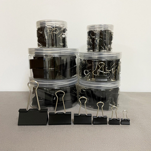 Nhà Máy churns Đuôi Dài Màu đen kim loại <span class=keywords><strong>Clips</strong></span> để giữ giấy tài liệu chất kết dính kẹp - Product Image 5