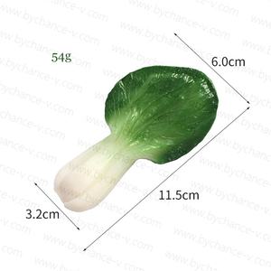 Exhibición de comercialización de alimentos verdes vegetales de hoja verde artificial Shanghai Green para niños juguete de comida educativa - Product Image 4