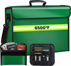 Organizador de Documentos de Gel de Sílice de 10 Capas, Resistente al Fuego y al Agua, con Cierre, Aislamiento Térmico, Portátil, para Viajes y Hogar - Product Image 1