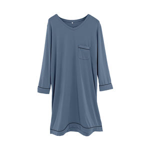 Camisón de mujer de poliéster con logotipo personalizado, camisón de pijama liso de diseño personalizado para mujer - Product Image 2