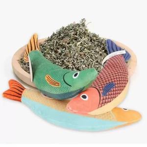 Suministros de movimiento interactivo para mascotas, juguetes para mascotas, peces, juguetes interactivos duraderos suaves para gatos, juguete para masticar hierba gatera en forma de pez - Product Image 2