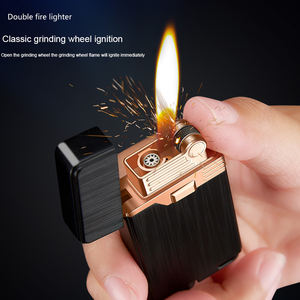 Encendedor divertido DEBANG El más nuevo encendedor de gas de llama de chorro de doble fuego y encendedor de cigarros de llama normal - Product Image 3