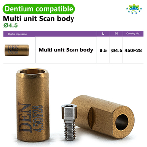 Pour implants dentaires Dentium, corps de numérisation multi-unités OEM ODM en titane, impression numérique CAD/CAM pour <span class=keywords><strong>3Shape</strong></span> Exocad, fournisseur vérifié - Product Image 2