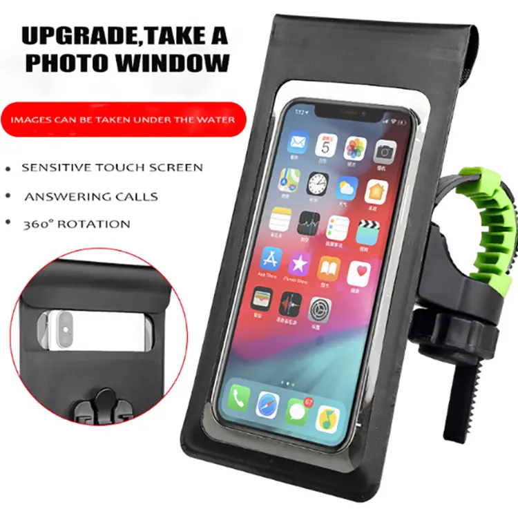 2021 phone holder portable adjustable waterproof frame bag bike mobile phone mount bicycle