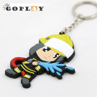Disesuaikan logo oem karet 3d lembut pvc Gantungan Kunci lembut Pvc karet gantungan kunci 2d Anime gantungan kunci kustom Pvc Gantungan Kunci untuk hadiah
