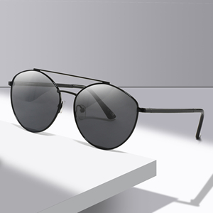 2025 New High Quality <b>Mirror</b> Polarized Sun Glasses Manufacturer Fashion Metal Sun Glasses <b>Round</b> Frame Shades Unisex Sunglasses - Product Image 6