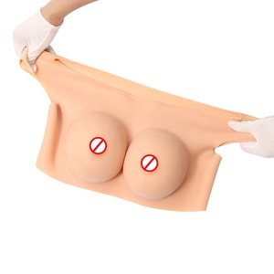 Reayoung precio de fábrica suministro directo grande 100% formas de pecho redondas de silicona para mujeres y hombres realidad pechos falsos - Product Image 2