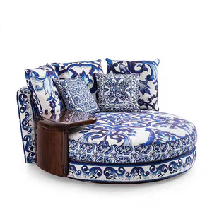Nuevo Sofá de Sala de Estar con Patrón de Arte Clásico, Estilo Moderno de Lujo, Cómodo, Ecológico y de Tela Resistente - Product Image 6