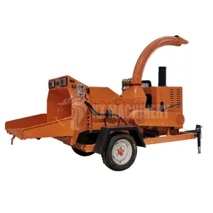 Máquina trituradora y astilladora de residuos de madera para procesar tablas de madera, ramas y árboles