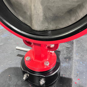 Oblea de hierro dúctil DN450, válvula de mariposa con forro central, disco CF8M, asiento EPDM, SS420, operación de engranaje de gusano - Product Image 2