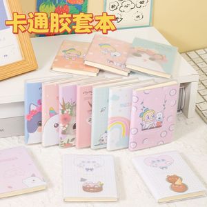 Cute Cartoon <b>Notepad</b> With Rubber Sleeve Portable Student Notebook Gift For Kids Japanese Korean Style - Product Image 1