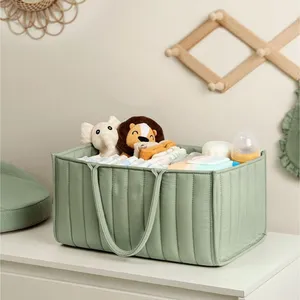 Mềm có thể giặt bé tã Caddy Organizer xác ướp Túi chất liệu an toàn giá bán buôn thiết kế bé tã Caddy Organizer