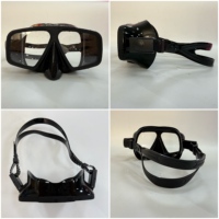Masque de plongée étanche anti-fuite avec joint facial en silicone souple, lentille unique, masque de plongée en verre trempé transparent