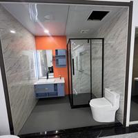 Una Unidad de baño integrada desmontable emparejada con el baño prefabricado personalizado de la casa contenedor expandible