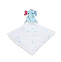 Couverture de sécurité en peluche éléphant gris pour bébé fille
