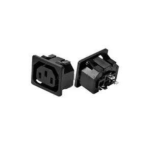 SRUIS 3P IEC60320 C13 Mount Female Plug Panel 110V AC Power Inlet Sockets Connectors AC 250V 10A Receptacle c13 inlet