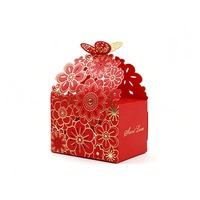 Boîte à bonbons créative en forme de fleur creuse, populaire et très vendue, pour boîtes cadeaux à tenir à la main, célébrations de mariage et cadeaux de fêtes.