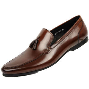 Chaussures Oxford en cuir véritable imperméables à bout pointu, à enfiler, avec soutien de la voûte plantaire et maintien stable, idéales pour les mariages - Product Image 1